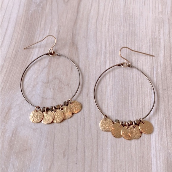 Gorjana Jewelry Gorjana Gold Disc Hoop Earrings Poshmark